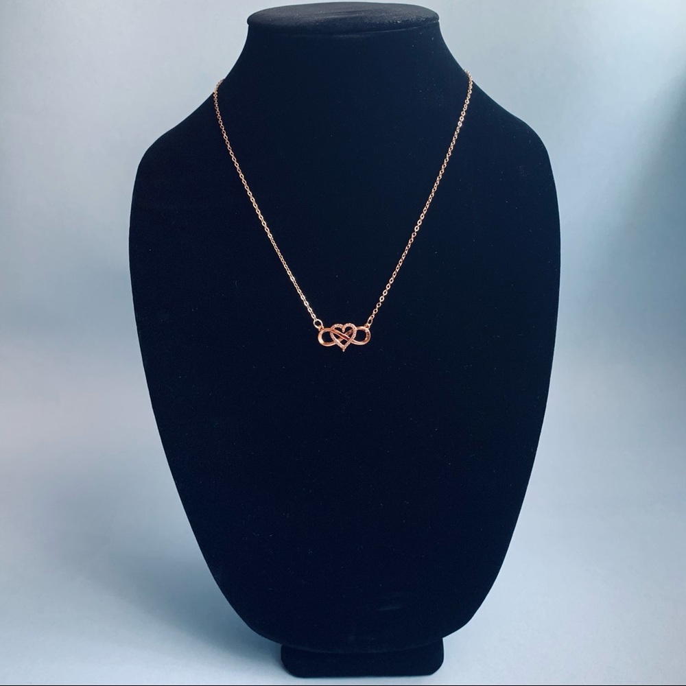 Infinity Heart Gold Fashion Necklace
